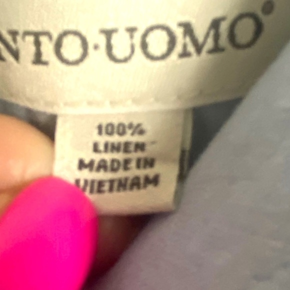 Men’s  3X 100% linen short sleeve button down shirt size - Picture 4 of 7